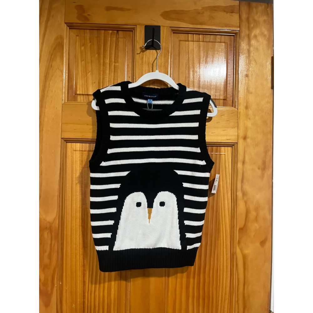 New with Tag Kids Andy & Evan Penguin Pullover Sweater Vest Size 7